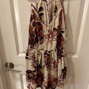 Ivory floral romper